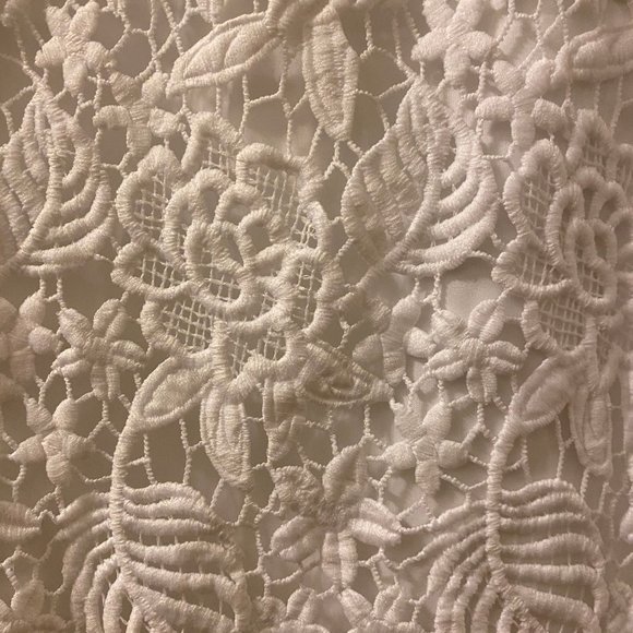 White Lace Banana Republic Pencil Skirt, Size 2 - Picture 2 of 5